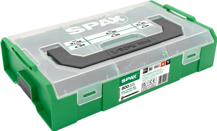 Produktbild Spax Montagekasten L-Boxx Mini Kunststoff T-Star Plus (800 Schrauben pro Stück)