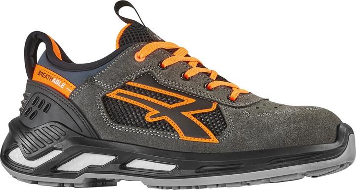 U-Power Safety shoe Ryder size 44 grey/orange S1P SRC ESD EN ISO 20345 suede leather