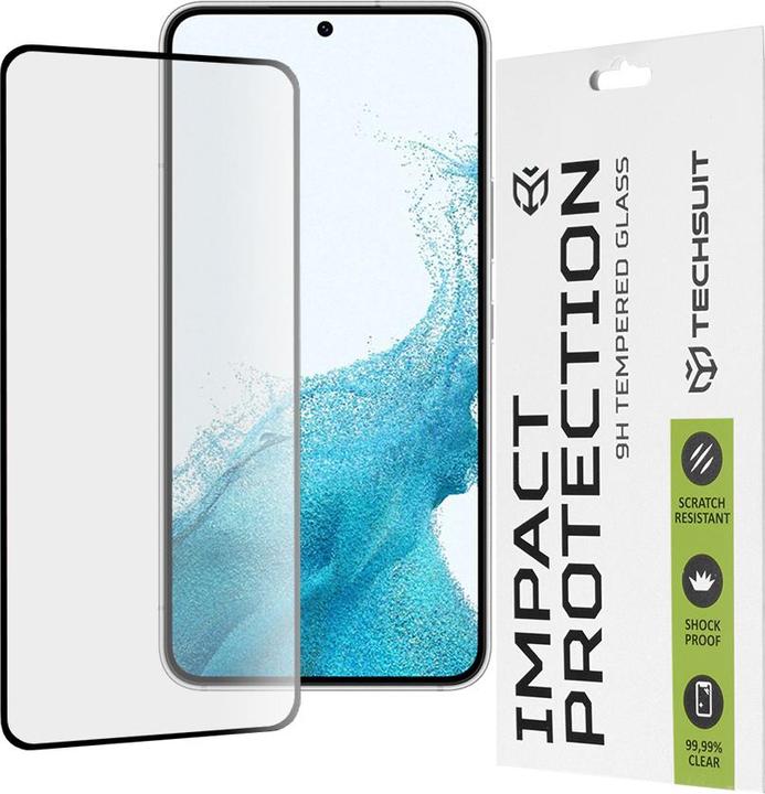Produktbild Techsuit - 111D Full Cover / Full Glue Glass - Samsung Galaxy S22 5G / S23 - Black (1 Stück, Samsung Galaxy S23, Samsung Galaxy S22 5G)