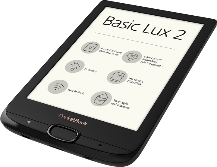 Produktbild PocketBook Basic Lux 2 (6", 8 GB, Obsidian Black)