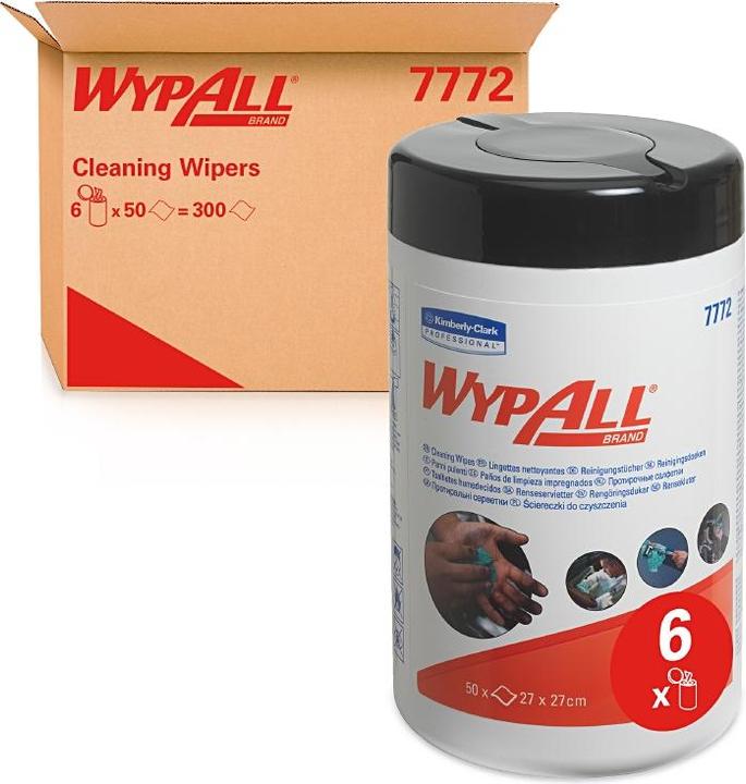 Productafbeelding Wypall Schoonmaakdoekjes vochtige doekjes Doos met 50 stuks (50 Pcs.)