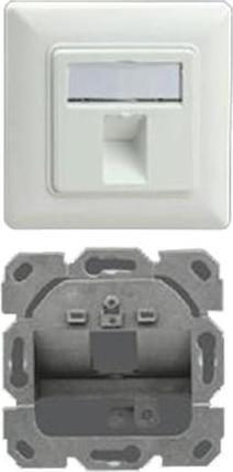 Actual product image Helos Keystone - Junction box, designable, 1-gang, pure white
