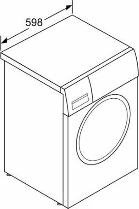 Image du produit Bosch Hausgeräte Série 8 Lave-linge à chargement frontal 9 kg 1400 UmA ITModèle (9 kg, Gauche)