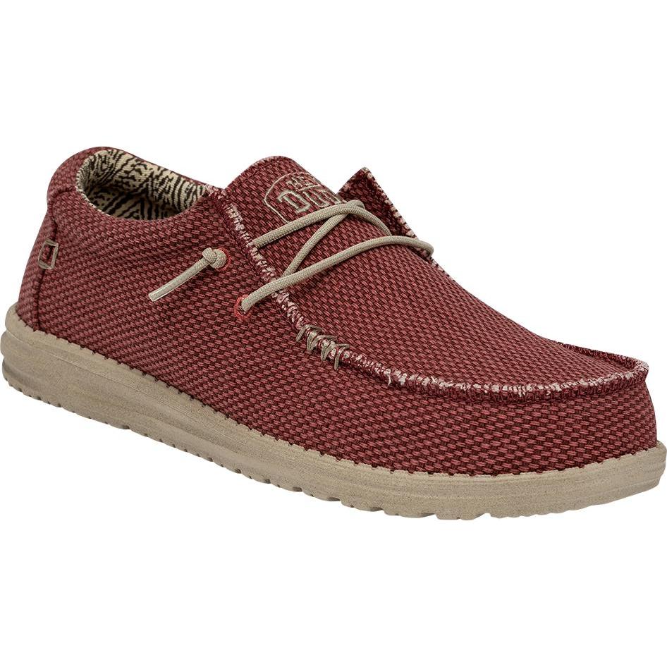 Hey Dude, Herren, Sneaker, Wally Braided, Rot, (44)