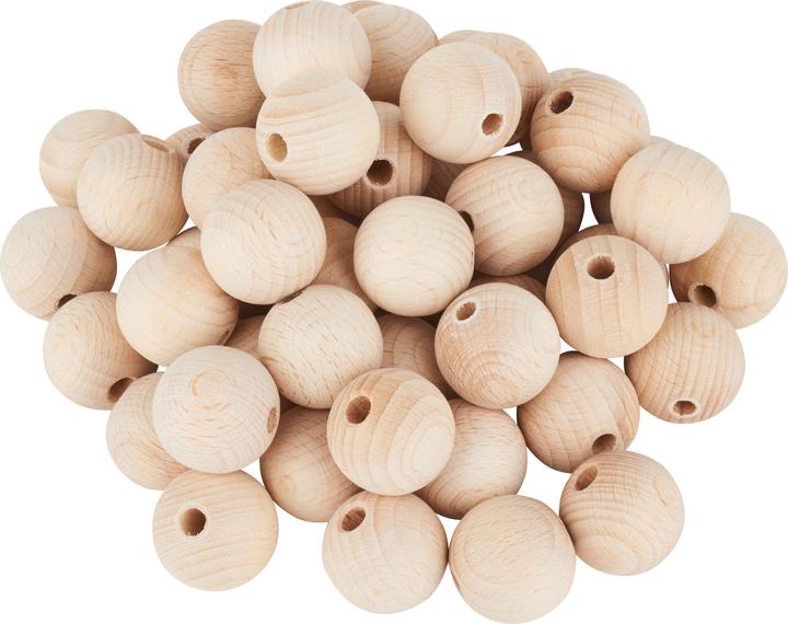 Produktbild VBS Holzkugeln durchgebohrt "Ø 25 mm"