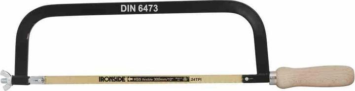 Actual product image Ironside Metal saw bow 300mm wooden handle