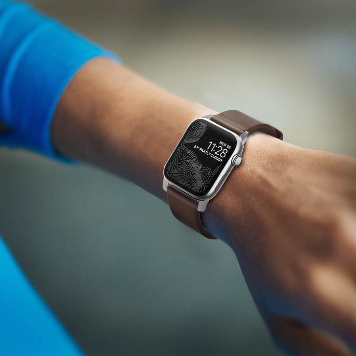 Image du produit Nomad Sangle de connexion moderne (44 mm, Acier inoxydable, Cuir)