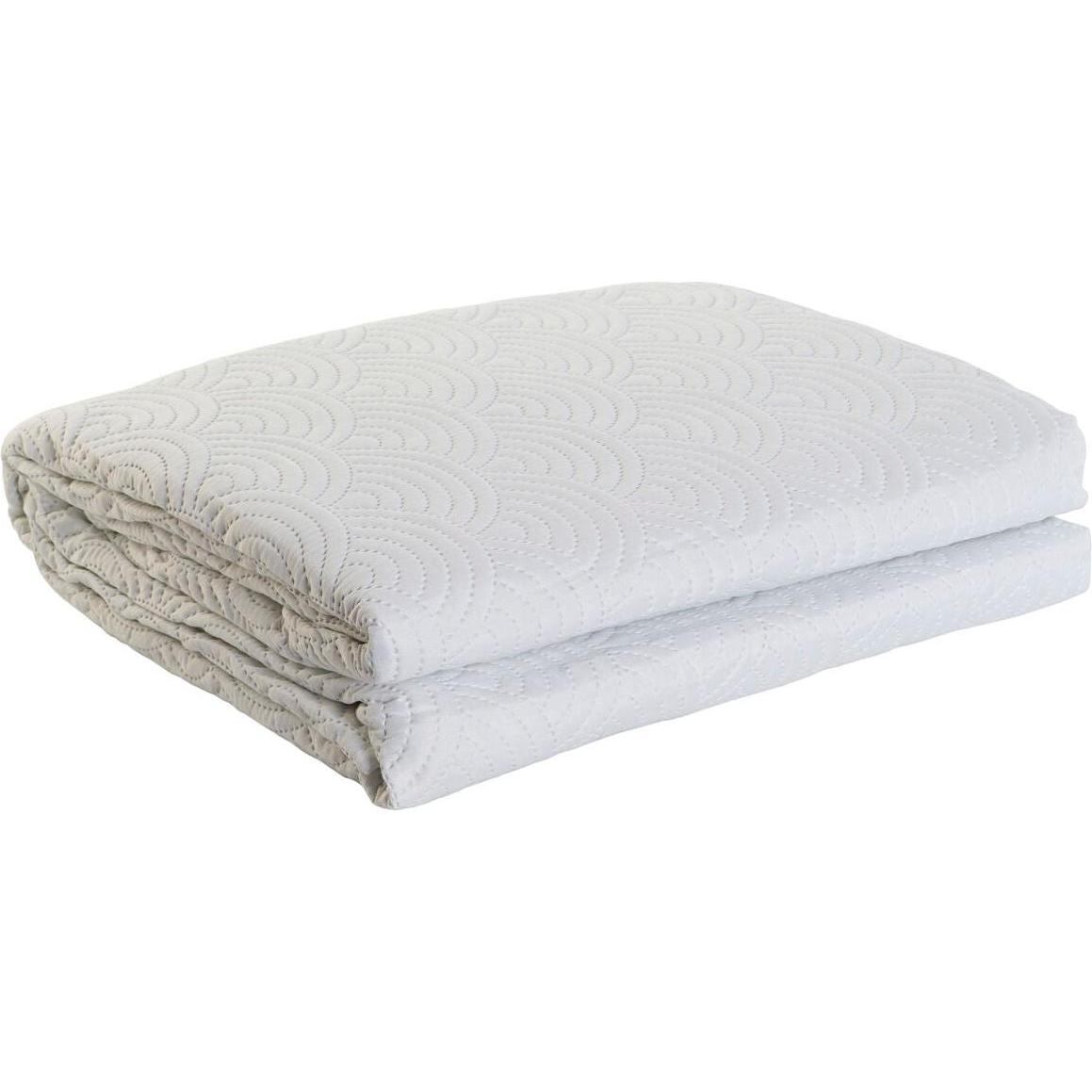 DKD Home Decor, Coperta, Steppdecke Weiss King size 270 x 270 x 1 cm