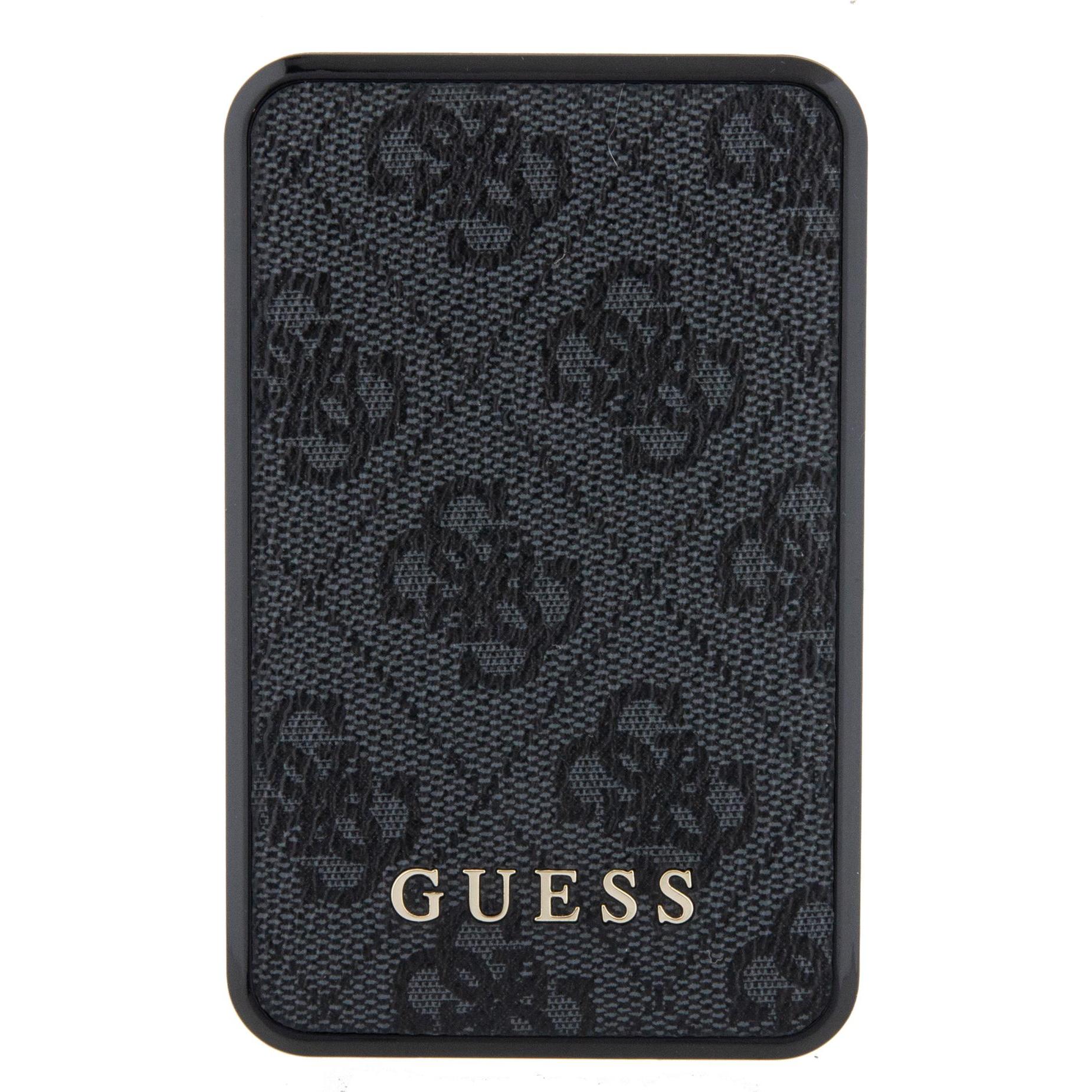 Thumbnail - Guess Powerbank 18W GUPB10DP4GEGK 10000mAh czarny/black 4G Leather Metal Logo (10000 mAh), Powerbank, Schwarz