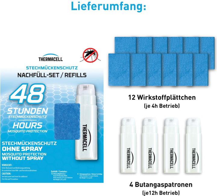 Actual product image Thermacell R-4 refill set 48 hours
