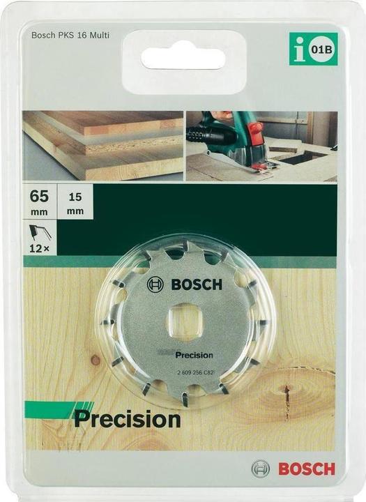 Produktbild Bosch Zubehör Kreissägeblatt für Tauch- und Handkreissägen D= 65 mm Bohrung= 15 mm Z= 12