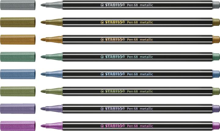 Immagine prodotto STABILO Penna 68 Premium in feltro metallizzato (Ordinati, 8 x)