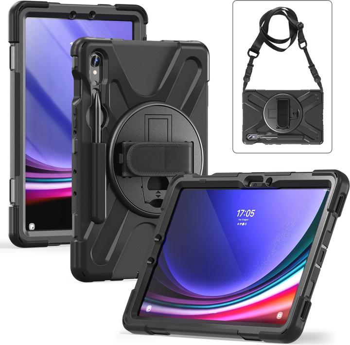 Actual product image Insmat Rugged Armor Case, Samsung Galaxy Tab S8+/S9+, black (S9+, Galaxy Tab S8+)