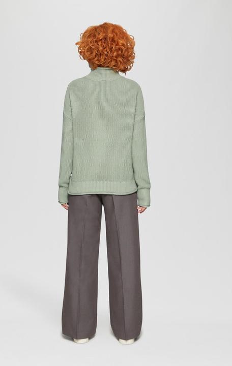 Actual product image S.Oliver Strickpullover Loose Fit Strickpullover mit Stehkragen aus Baumwollmix (XXL)