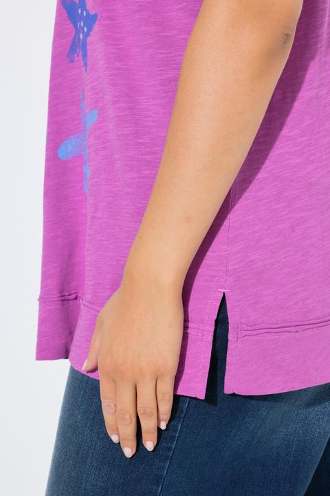 Actual product image Ulla Popken Starfish Open Edge Graphic Tee (58)