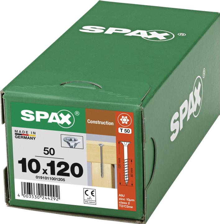 Produktbild Spax Senkmultikopf T-Star Plus T50 Teilgewinde (50 Schrauben pro Stück)