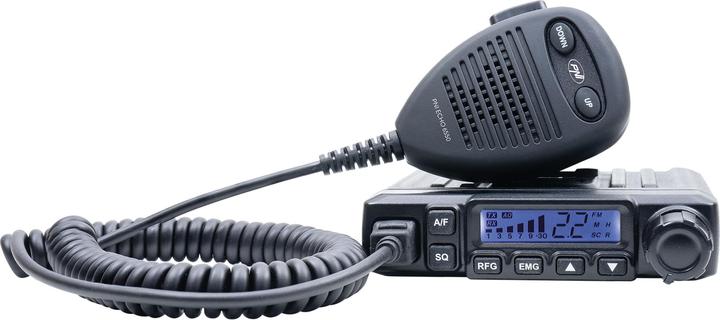 PNI Escort HP 6550 CB radio with installed ECH01, multistandard, 4 W, AM-FM, 12 V, ASQ, m
