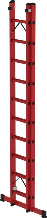 Produktbild Munk Sprossen-Schiebeleiter 2-teilig GFK mit Standard-Traverse 2x10 Sprossen (Regalleiter, 529 cm)