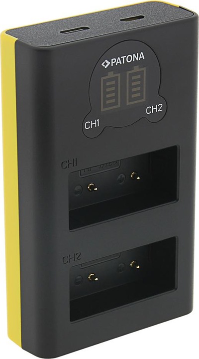 Actual product image Patona NP-W126S set (Charger, Rechargeable battery)
