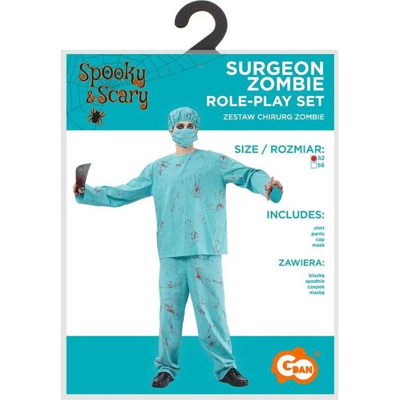 GoDan Zombie-Chirurgenkostüm für Erwachsene, Grösse 52 (52) (58218960)