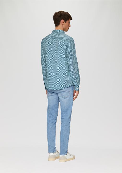Immagine prodotto s.Oliver Hemd Slim Fit: Gemustertes Hemd aus Baumwollstretch (L)