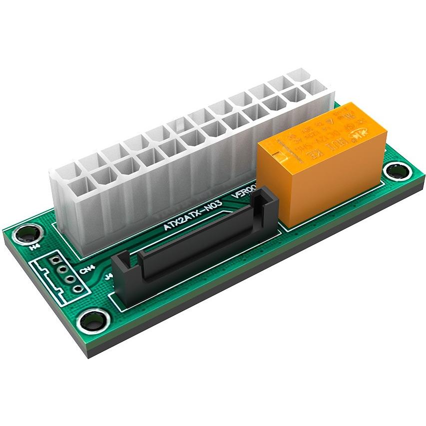 Akasa Dual-/Multi-Netzteil-Adapter für die Synchronisierung von Netzteilen, Interne Kabel (PC)