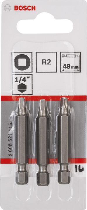 Actual product image Bosch Professional Zubehör Square bit 2 Accessories ext (R 2)