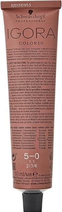 Immagine prodotto Schwarzkopf Professional Igora Color 10 Permanent 10 Minute Color Cream (5-0 marrone chiaro)