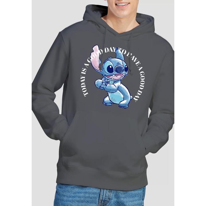 Immagine prodotto Lilo & Stitch Good Day Felpa con Cappuccio Uomo (M)