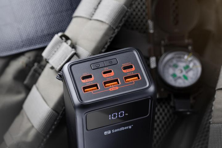 Image du produit Sandberg Banque d'alimentation (50000 mAh, 100 W, 185 Wh)