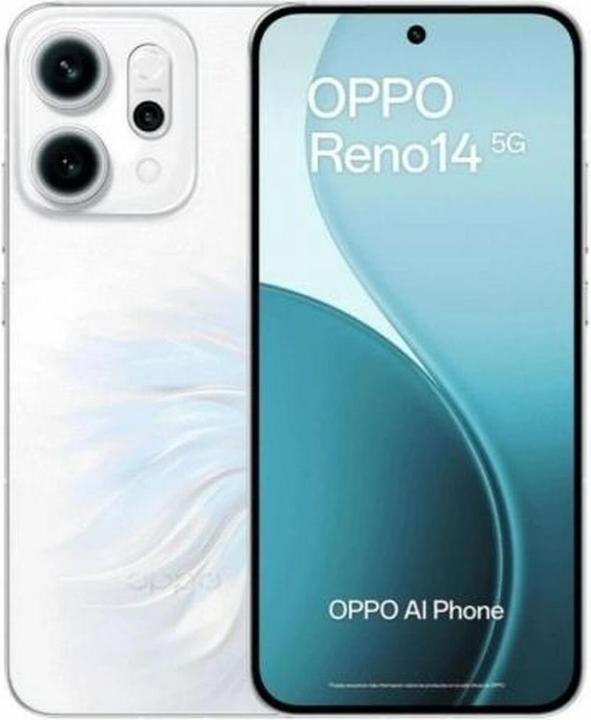 Produktbild OPPO Reno14 (512 GB, Opal White, 6.59", Dual SIM, 5G)