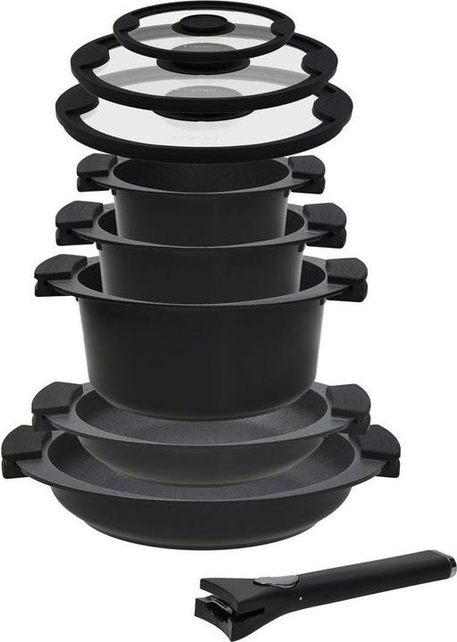 Actual product image Tognana Avantspace china pot set 8 pcs (24 cm, Pan set + pot set, Aluminium)
