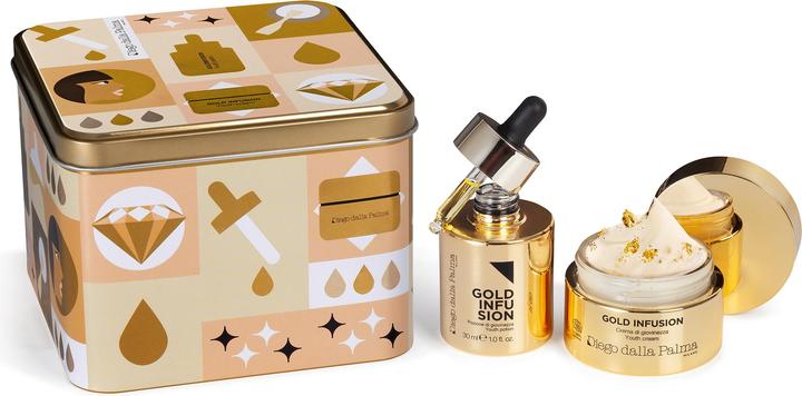 Immagine prodotto Diego dalla Palma Kit Gold Infusion (Pozione Di Giovinezza 30ml + Crema Di Giovinezza 40ml) (Set per la cura del viso)