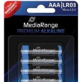 Thumbnail - MediaRange Premium - Batterie 4 x AAA - Alkalisch (4 Stk., SR43, AAA, 724 mAh), Batterien + Akkus
