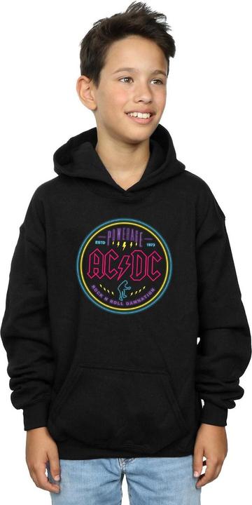 Produktbild AC/DC Circle Neon Kapuzenpullover Jungen (140, 146)
