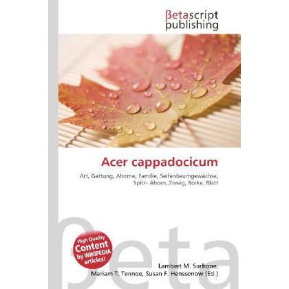 Thumbnail - Acer cappadocicum, Fachbücher von Miriam T. Timpledon, Lambert M. Surhone, Susan F. Marseken