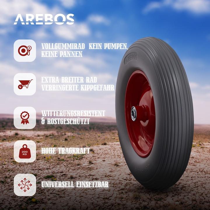 Produktbild Arebos Schubkarrenrad