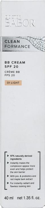 Produktbild Babor DOCTOR CLEANFORMANCE BB Cream 01 Light SPF 20 (#01 Light)