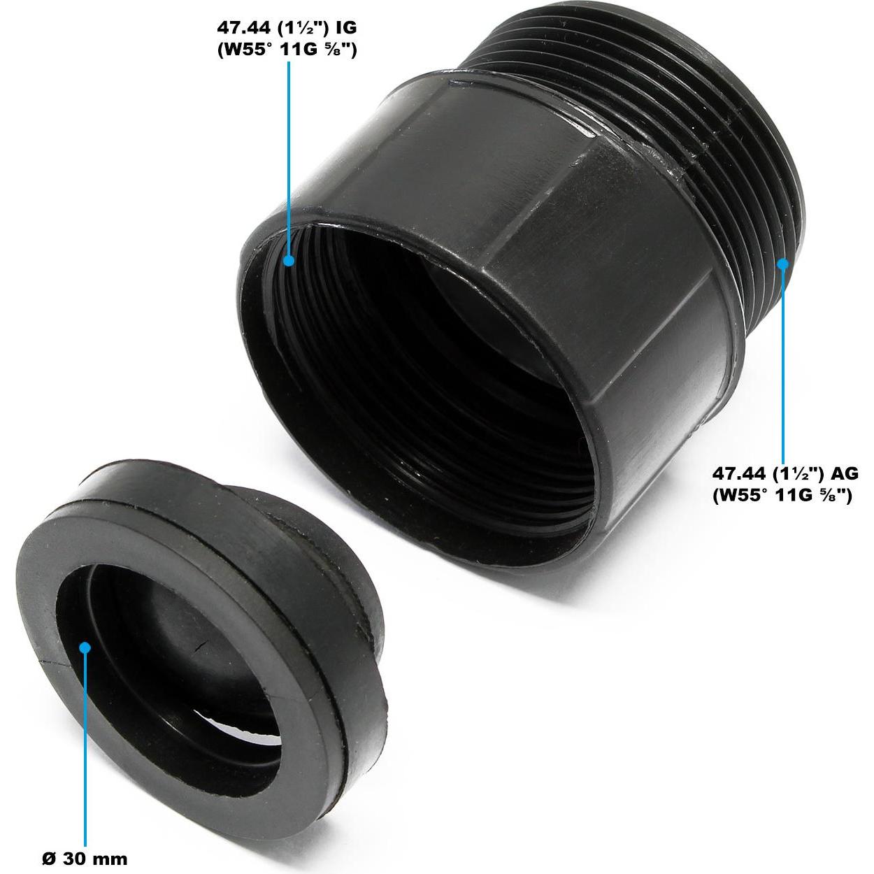 Wiltec, Wasserpumpe, Rückschlagventil Rückschlagklappe IG AG Schmutzwasserpumpen non return valve (Schmutzwasserpumpe)
