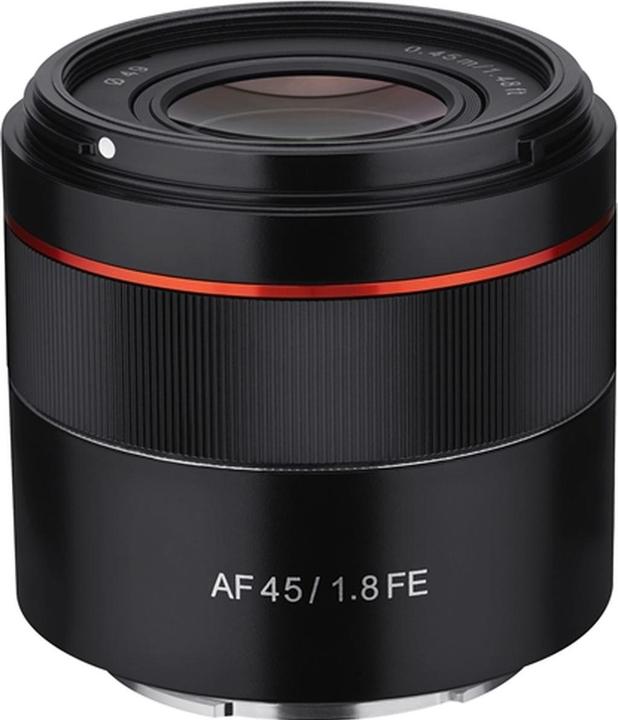 Actual product image Samyang AF 45mm F1.8 FE (Sony E, full size, APS-C / DX)