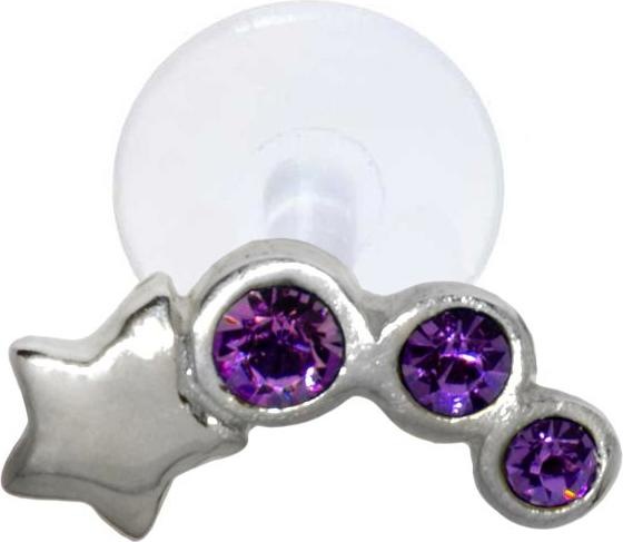 Produktbild Bijouteria Ohrpiercing (Bioplast, Kristall, Silber 925)