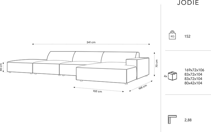 Produktbild Micadoni Jodie (Ecksofa)