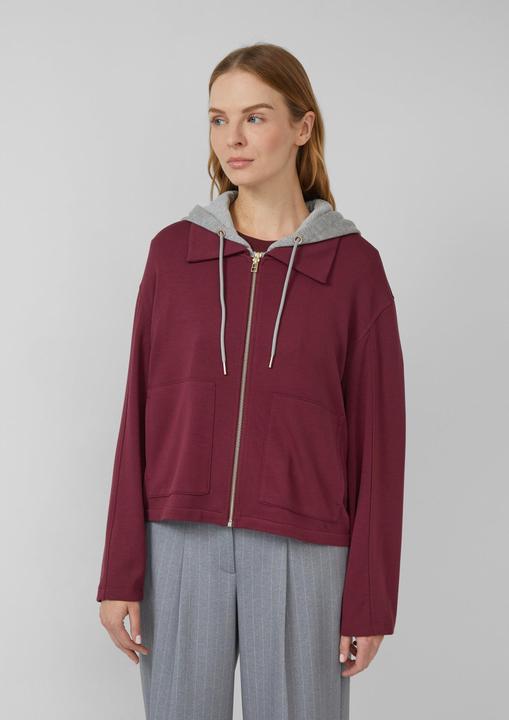 Produktbild s.Oliver Sweatshirt Scuba-Sweatjacke mit herausnehmbarem Einsatz (32)