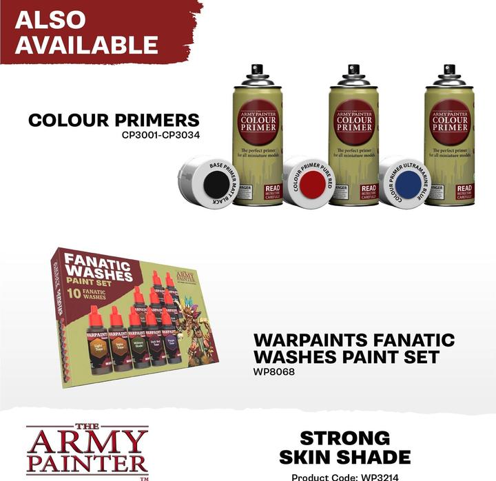 Produktbild The Army Painter Wash Warpaints Fanatic Wash: Strong Skin Shade 18 ml (Strong Skin Shade, 18 ml)