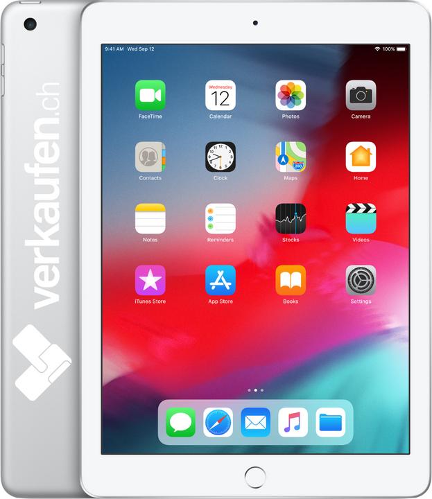 verkaufen.ch iPad 6 WiFi (WLAN only, 9.70", 32 GB, Silver, B / Very good)