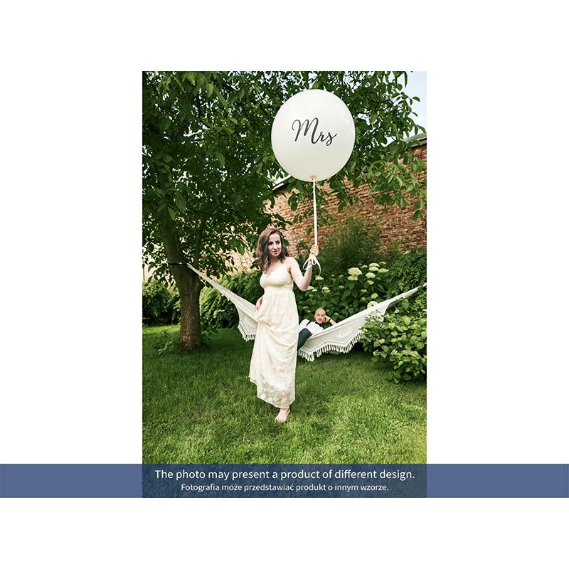 Thumbnail - Partydeco Luftballon Mrs Ø 1 m, Karbonschwarz/Weiss