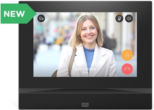 Actual product image 2N Indoor View indoor station with WLAN, black (Wi-Fi)