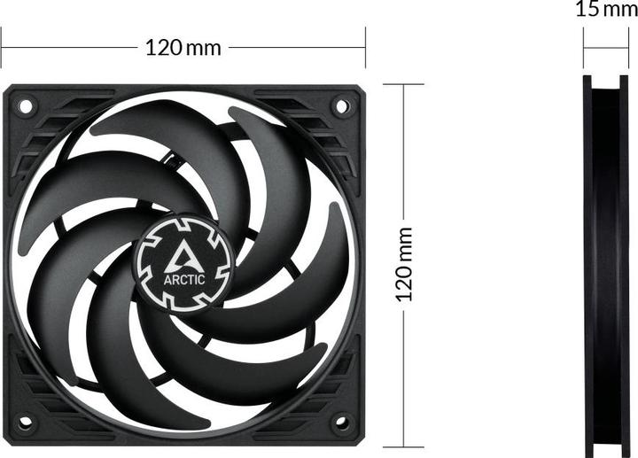 Actual product image Arctic Cooler P12 Slim PWM PST (120 mm, 1 x)