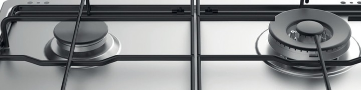Immagine prodotto Indesit THP 642 W/IX/I RU piano cottura Acciaio inossidabile Da incasso Gas 4 Fornello(i)