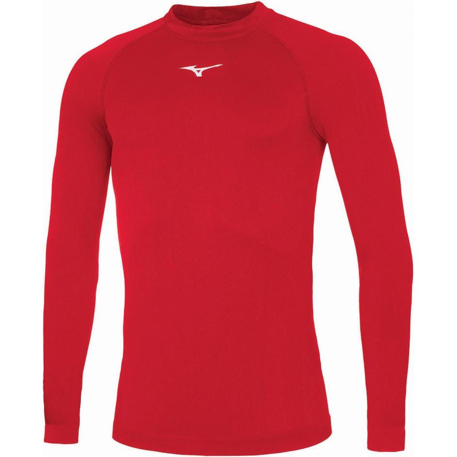 Mizuno, Herren, Sportshirt, Uni Core Ls Under (S), Rot, S